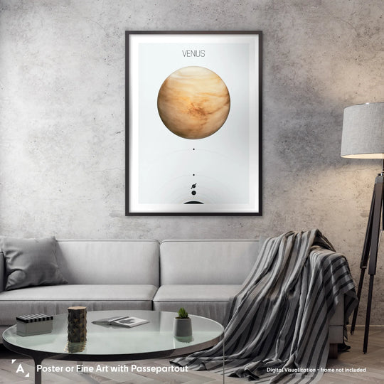 Solar System Light: Venus Poster