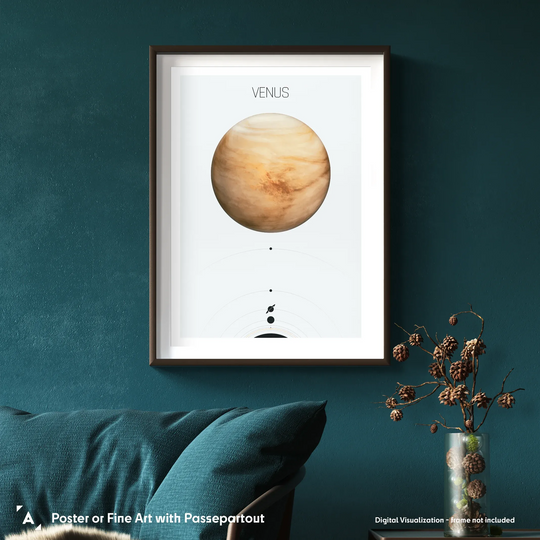 Solar System Light: Venus Poster