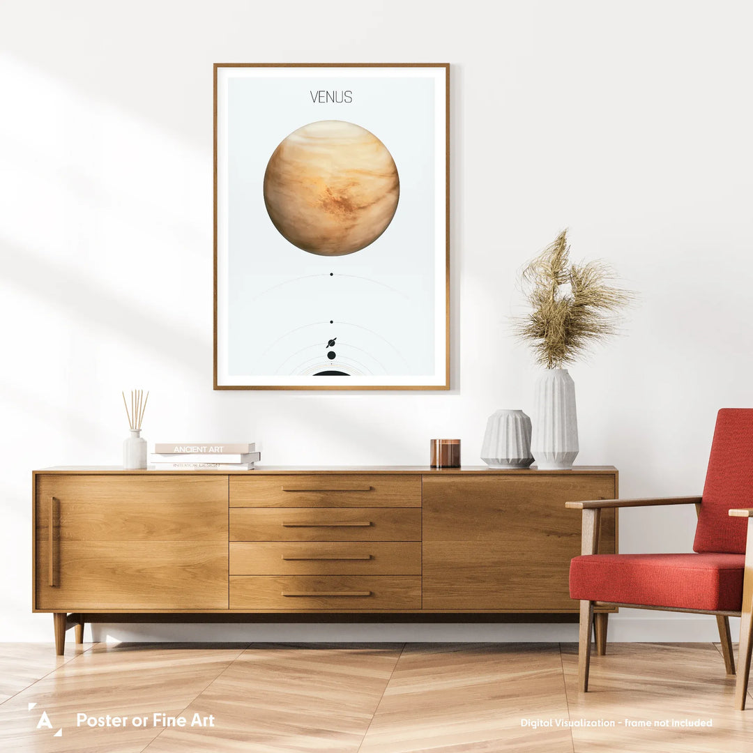 Solar System Light: Venus Poster