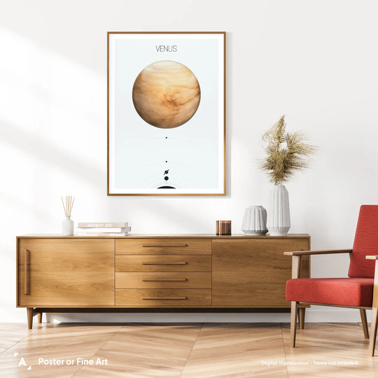 Solar System Light: Venus Poster