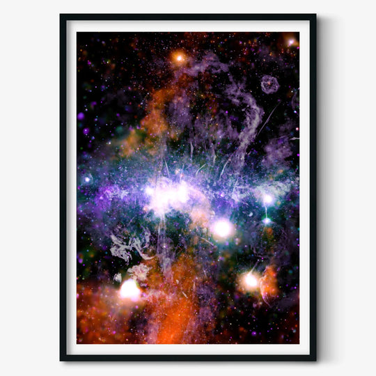 Violent Downtown of the Milky Way Poster