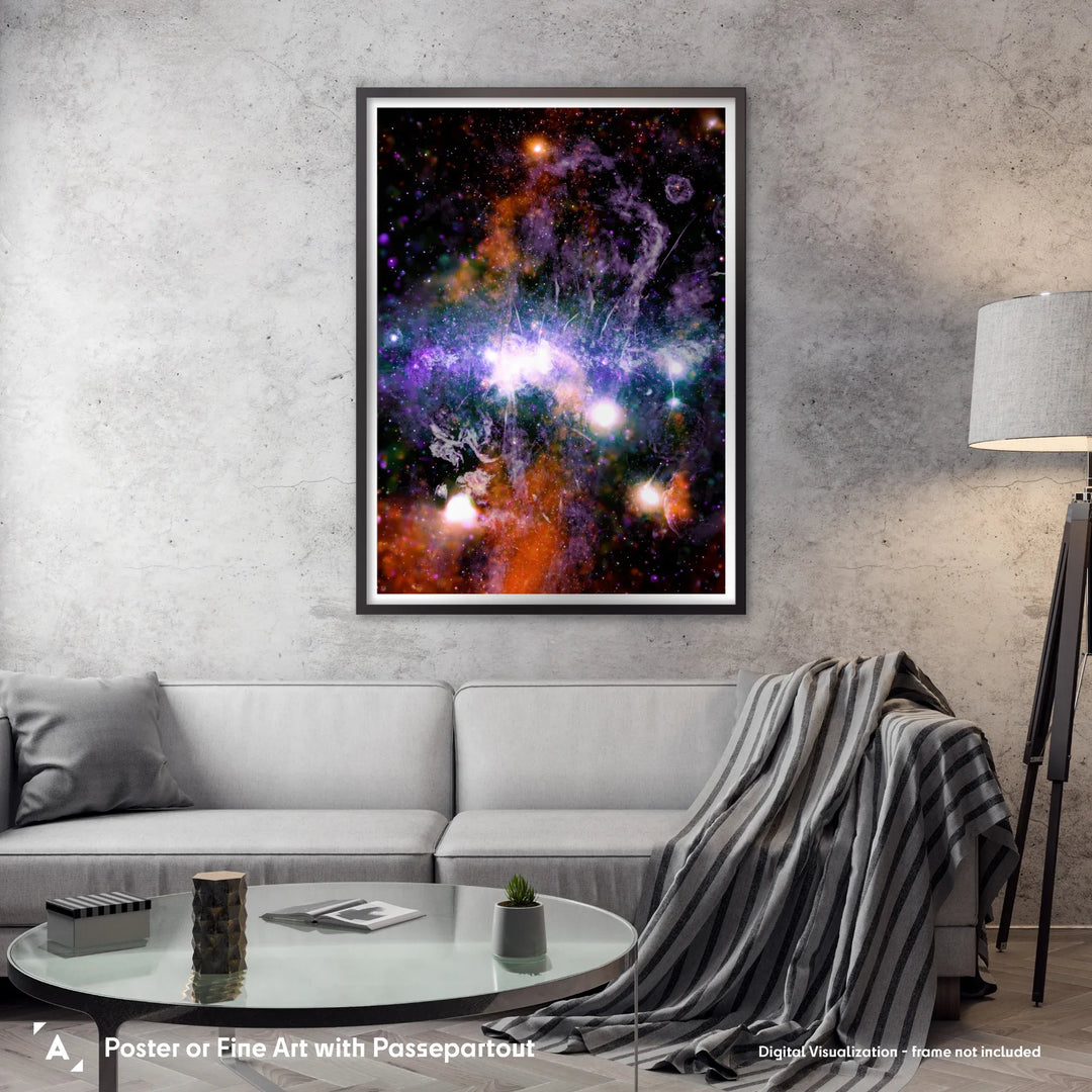 Violent Downtown of the Milky Way Poster