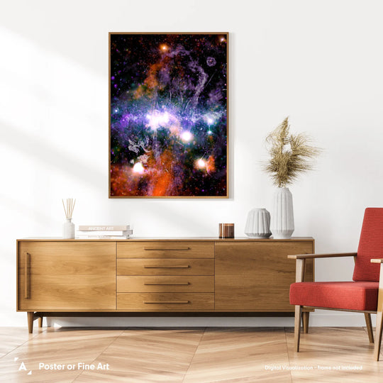 Violent Downtown of the Milky Way Poster