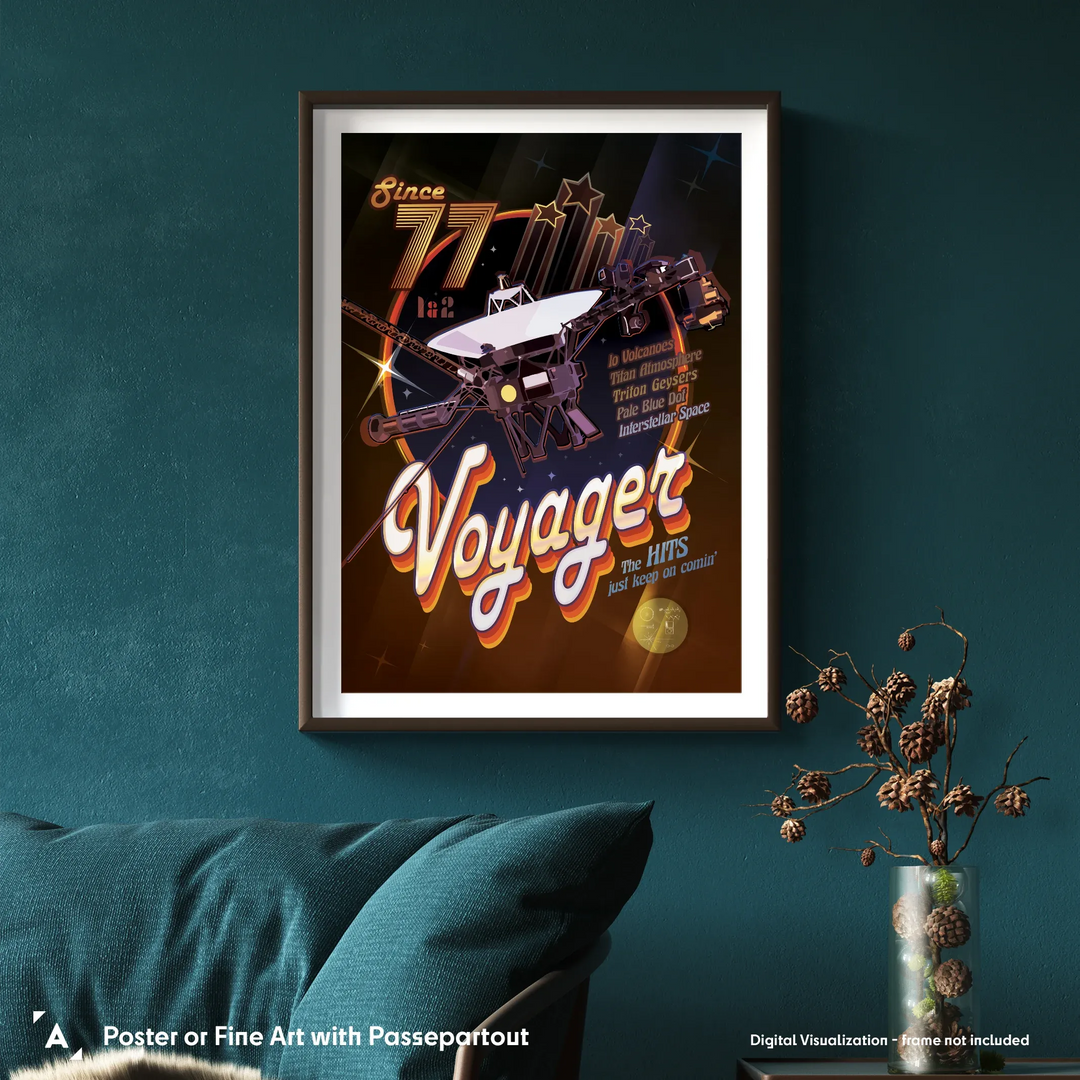 Voyager Spacecrafts Poster