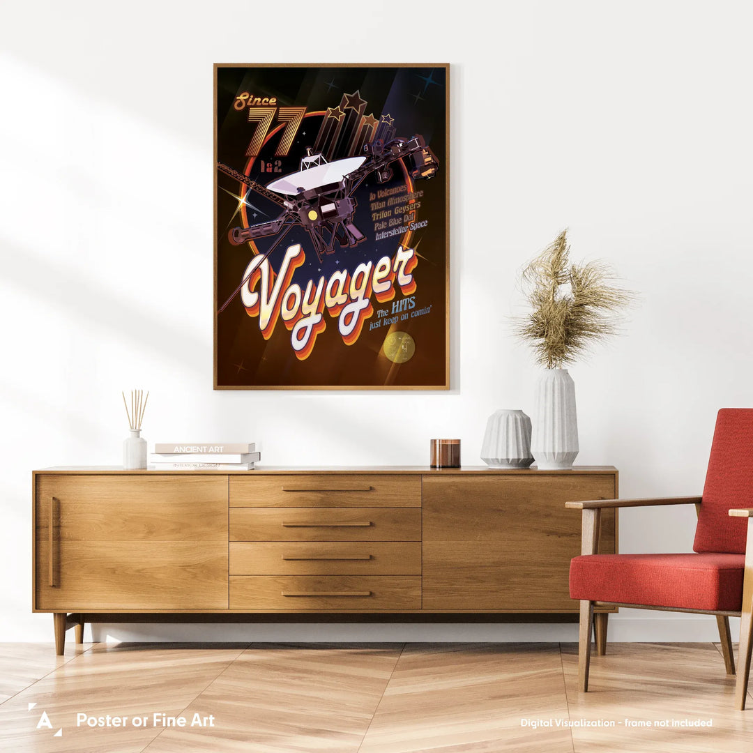 Voyager Spacecrafts Poster