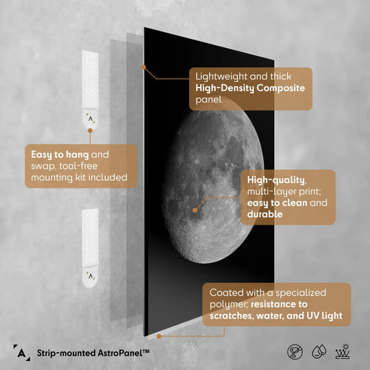 Bartosz Wojczynski: Waxing Gibbous Moon Poster