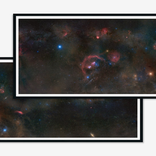 Stefan Lenz: Enhanced Winter Milky Way Panorama (with Comet C/2022 E3)