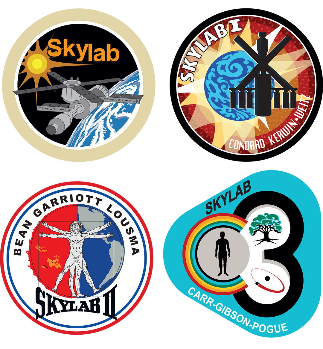 Project SkyLab 4psc. Stickers Pack