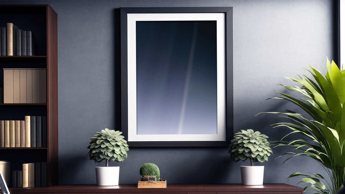wall art for space pale blue dot