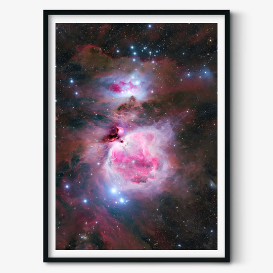 Chris Willocks: The Orion & Running Man Nebulae Poster