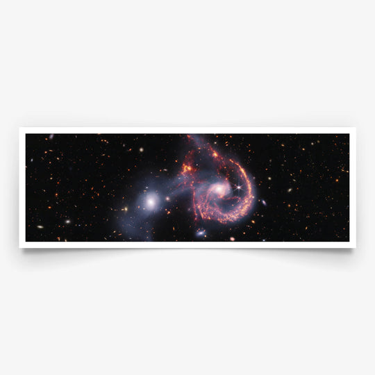 JWST: Arp 107 Panorama Poster