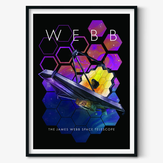 JWST Anniversary Poster (Dark Version)