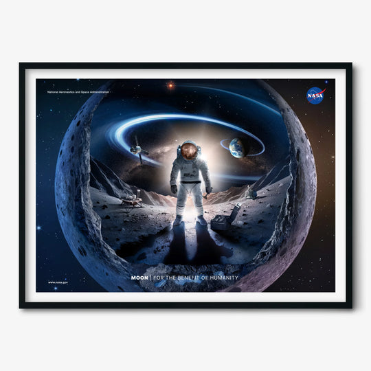 Moon: For The Benefit of Humanity (NASA Poster)