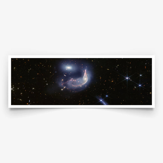 JWST: Interacting Galaxies Arp 142 Panorama Poster