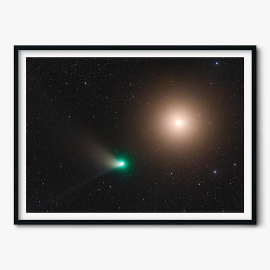 Lionel Majzik: Comet C2023 E3 and Mars Poster