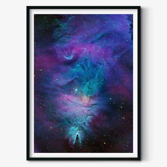 Steve Leonard: Cone Nebula and Christmas Tree Cluster Poster