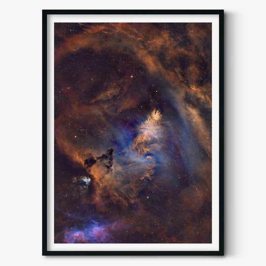 Rod Prazeres: Celestial Masterpiece - The Christmas Tree Cluster and Cone Nebula Poster