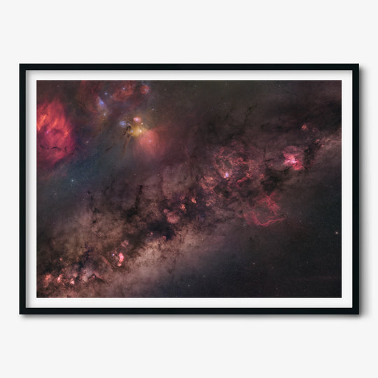 Stefan Lenz: Enhanced Center of the Milky Way Poster (One Billion Pixel Mosaic)