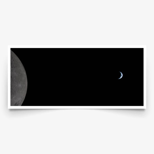 Earthset Over the Lunar Limb Panorama, Artemis II