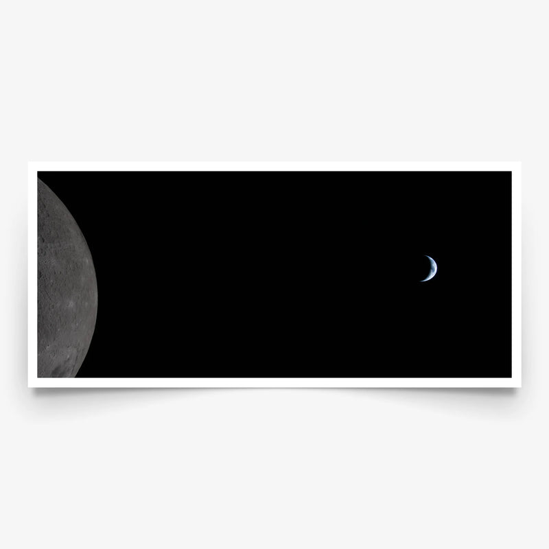 Earthset Over the Lunar Limb Panorama, Artemis II