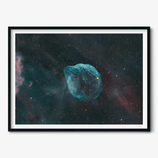 Rod Prazeres: A Celestial Sentinel in the Depths of Space - The Dolphin Head Nebula Poster