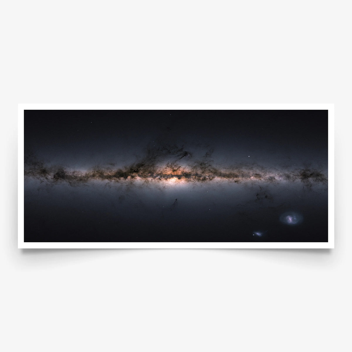 The Milky Way and the Magellanic Clouds - Gaia Gigapixel Panorama