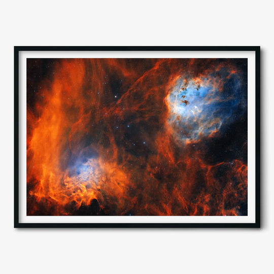 Logan Carpenter: The Flame Nebula and the Tadpoles Nebula Poster