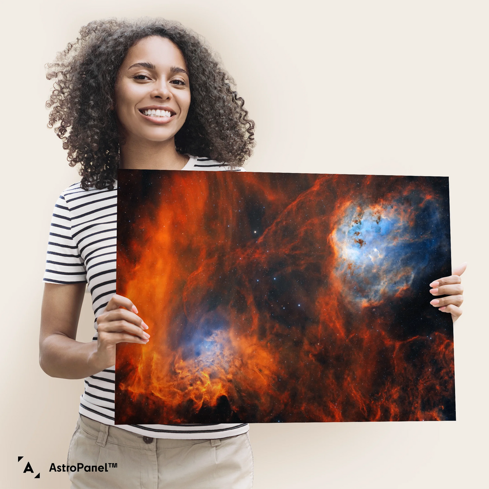 Logan Carpenter: The Flame Nebula and the Tadpoles Nebula Poster