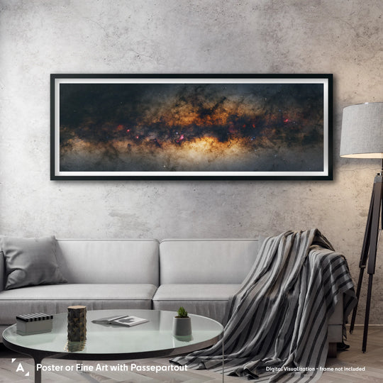 Galactic Center of Milky Way Poster (Gigapixel Panorama Series)