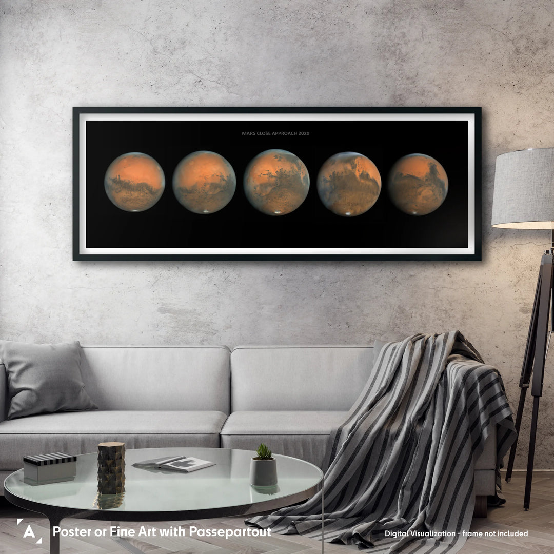 Damian Peach: Mars Close Approach 2020 Poster