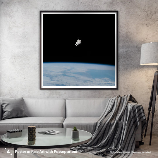 Bruce McCandless: Alone Astronaut in Space Poster