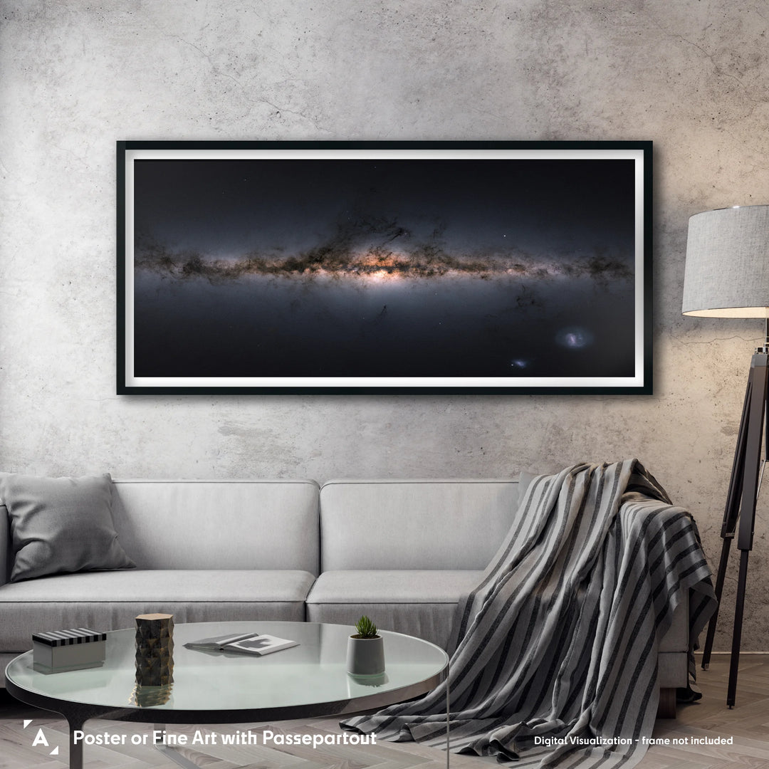 The Milky Way and the Magellanic Clouds - Gaia Gigapixel Panorama The Milky Way and the Magellanic Clouds - Gaia Gigapixel Panorama