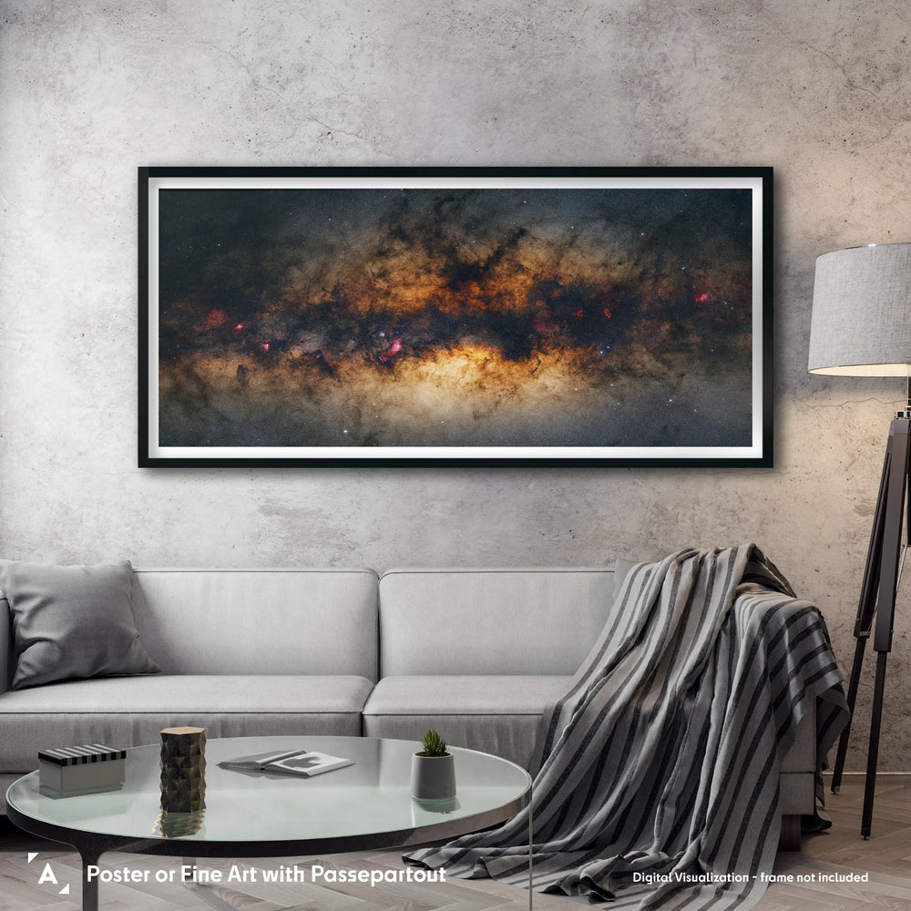 Galactic Center of Milky Way Poster (Gigapixel Panorama Series)