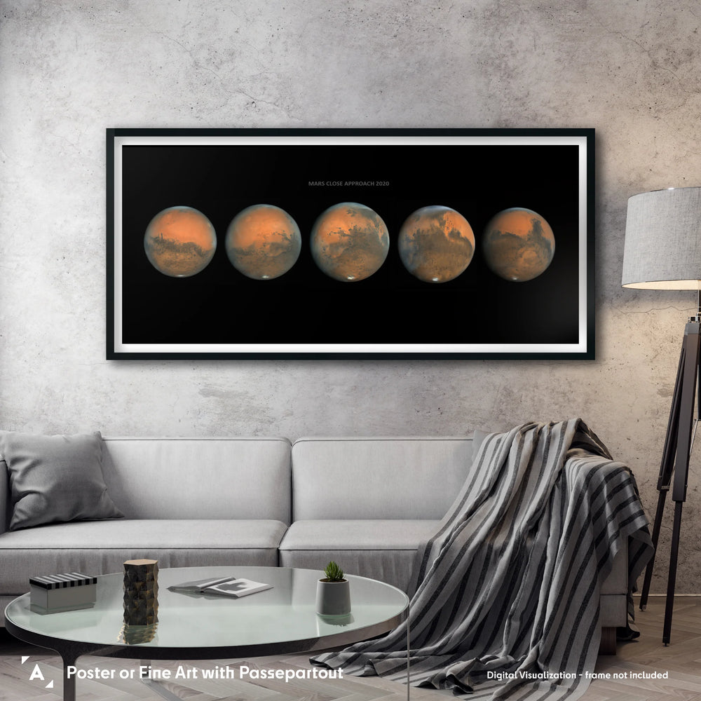 Damian Peach: Mars Close Approach 2020 Poster