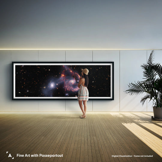 JWST: Arp 107 Panorama Poster