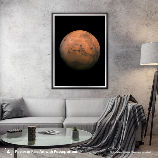 NASA Mars Valles Marineris Poster