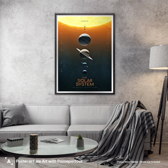 The Solar System Poster: The Scale of Our Cosmic Home