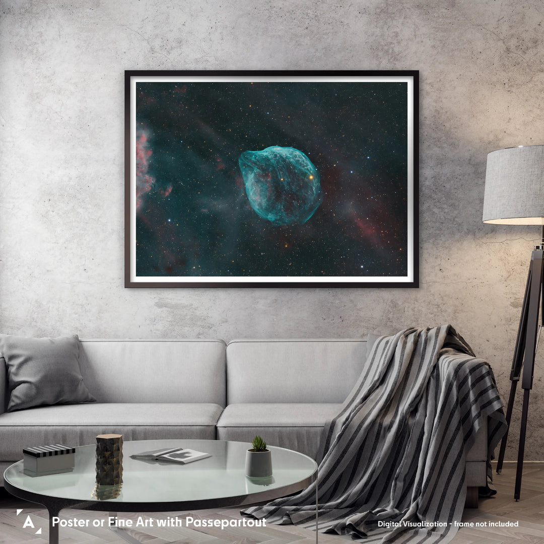 Rod Prazeres: A Celestial Sentinel in the Depths of Space - The Dolphin Head Nebula Poster