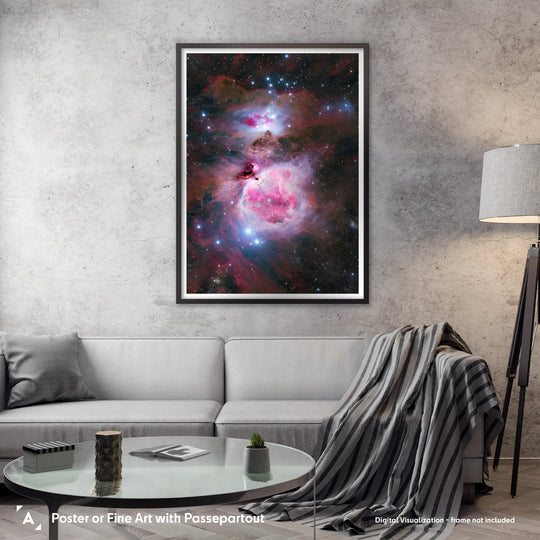 Chris Willocks: The Orion & Running Man Nebulae Poster