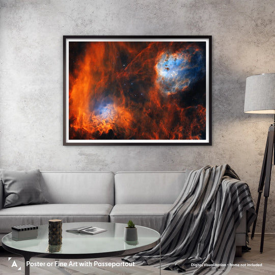 Logan Carpenter: The Flame Nebula and the Tadpoles Nebula Poster