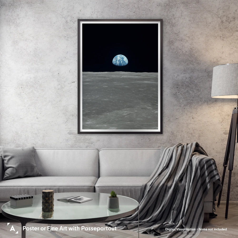 Apollo 11 Earthrise 69 Poster (Remastered Version)