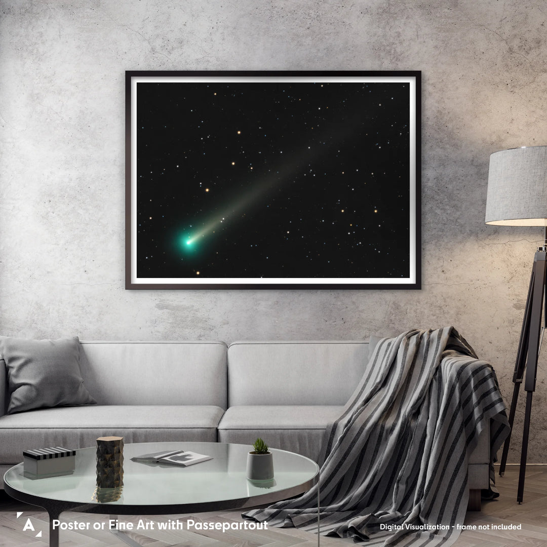 Lionel Majzik: Comet C/2021 A1 (Leonard) Poster