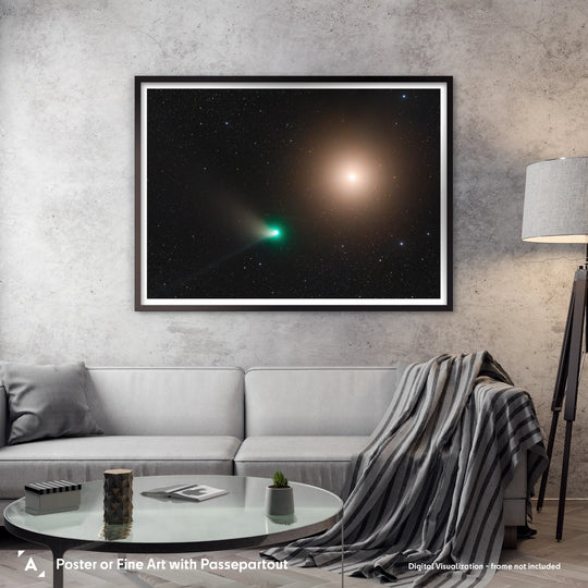 Lionel Majzik: Comet C2023 E3 and Mars Poster