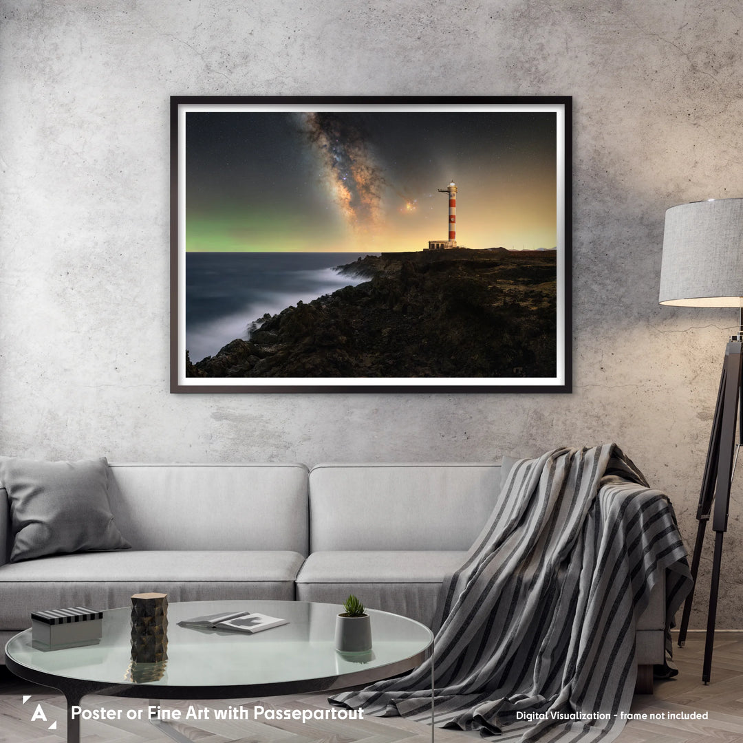 Matteo Strassera: Milky Way Rising Above the Lighthouse