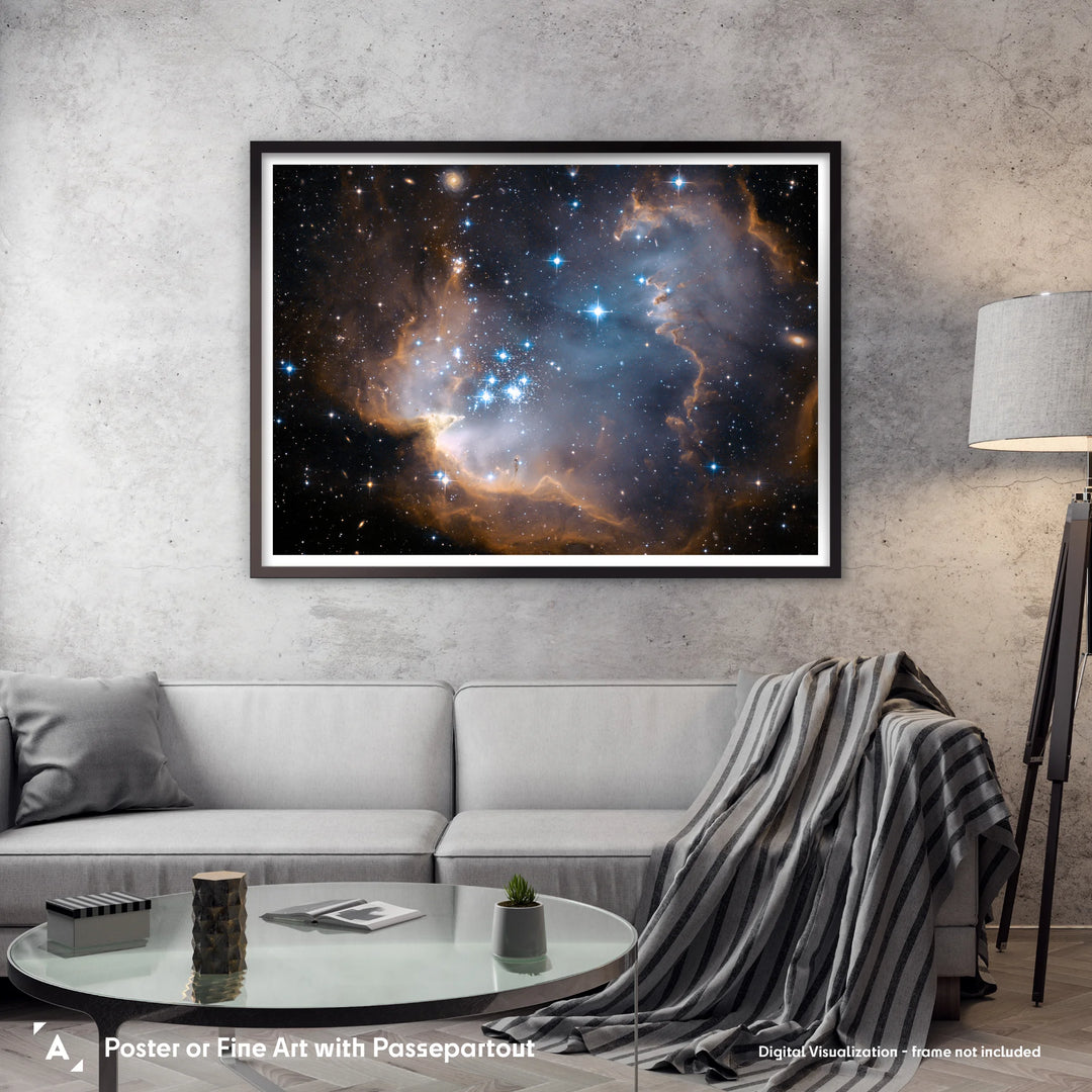 NGC 602 (Hubble View) Poster