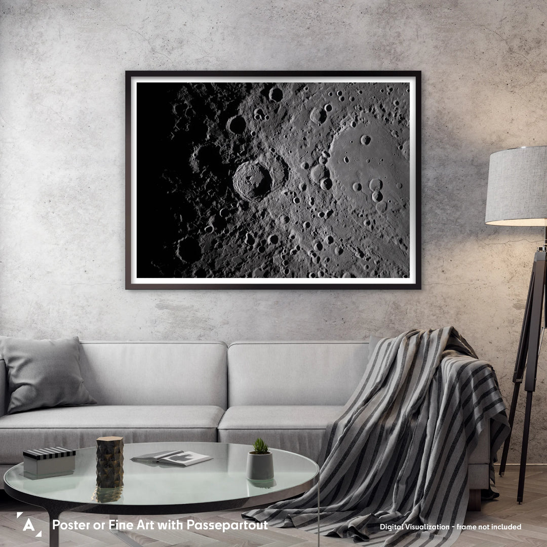 Shadows Across Vavilov Crater, Artemis II