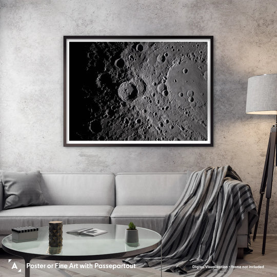 Shadows Across Vavilov Crater, Artemis II