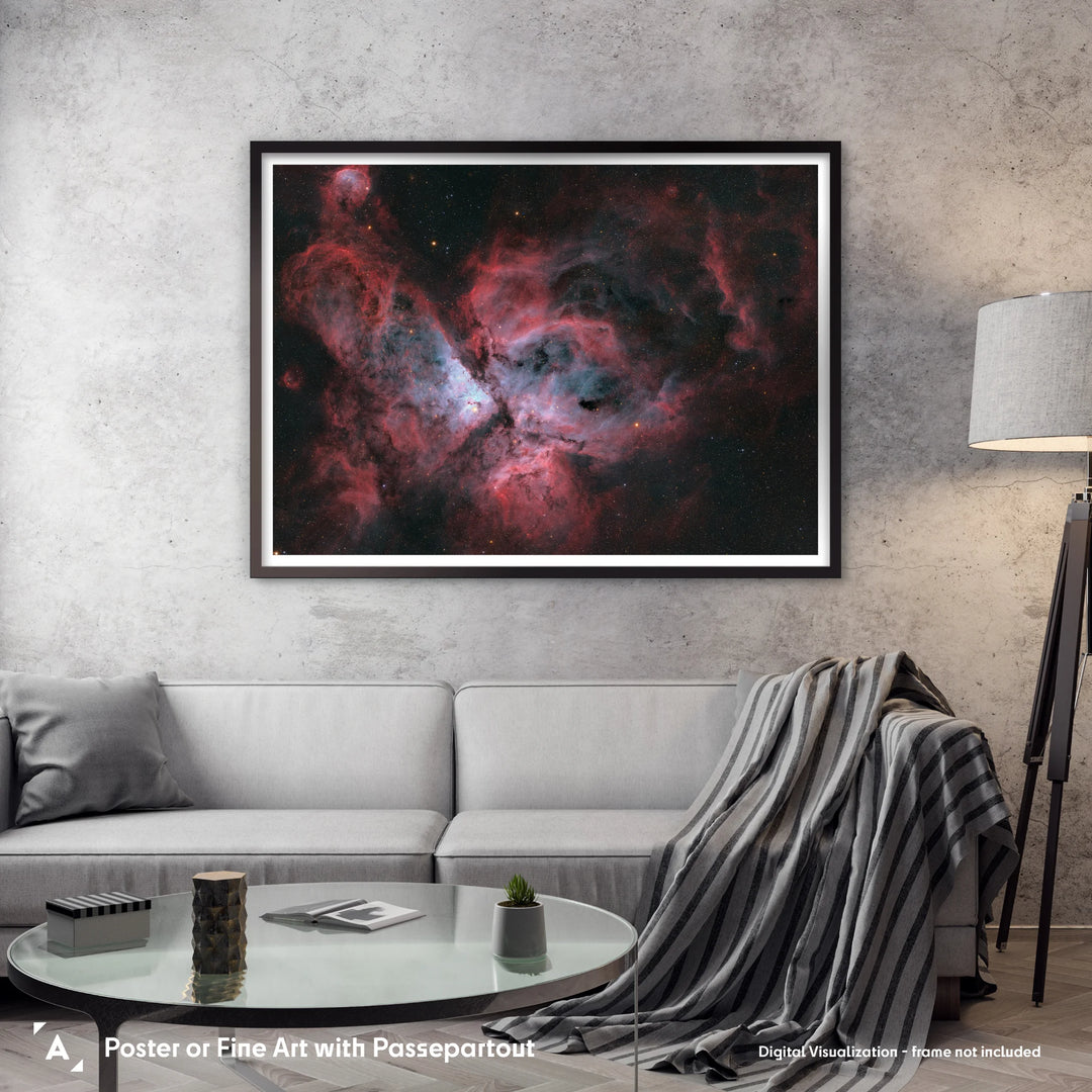 Rod Prazeres: Eruption in Eternity - Carina Nebula Poster