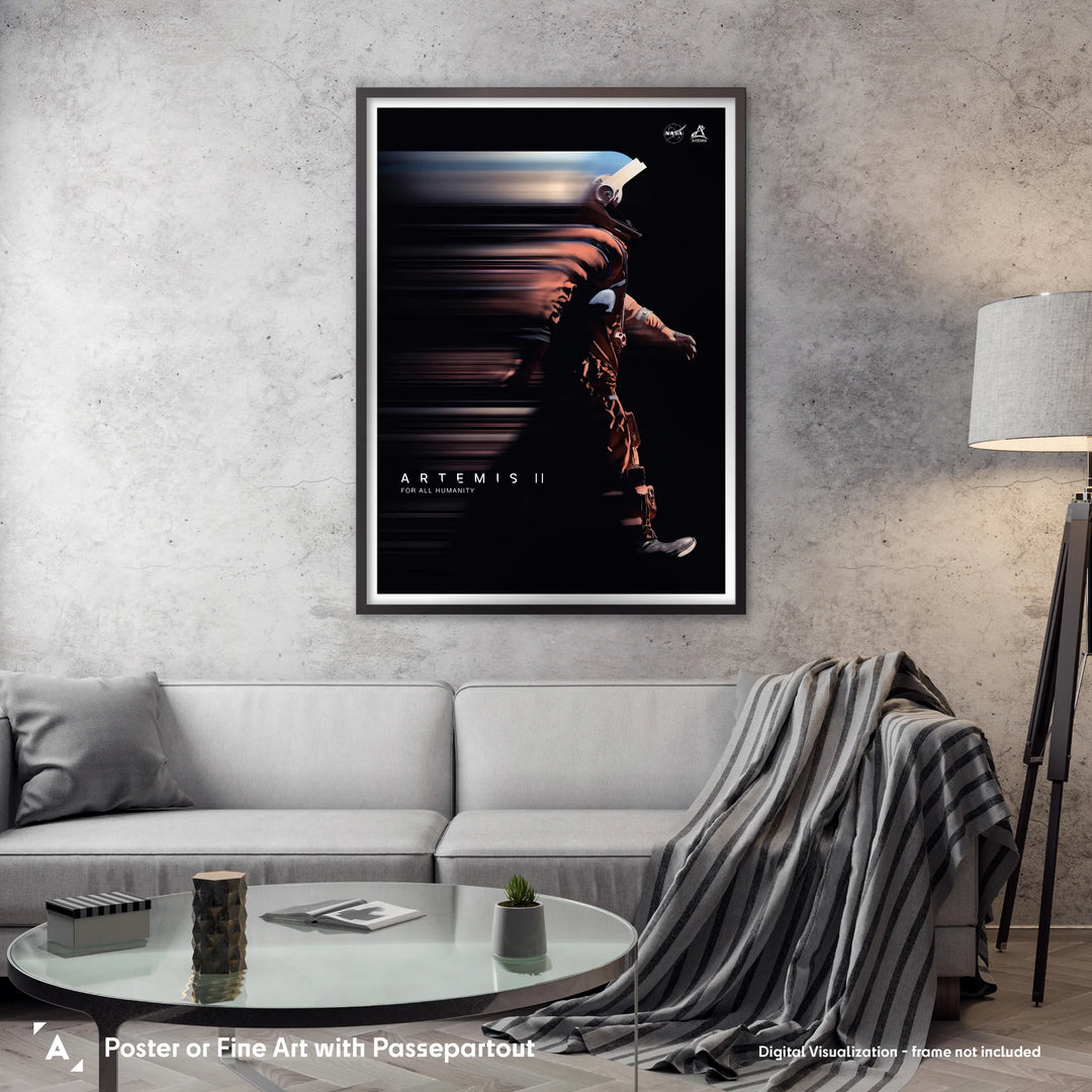 NASA Artemis II Poster: For All Humanity