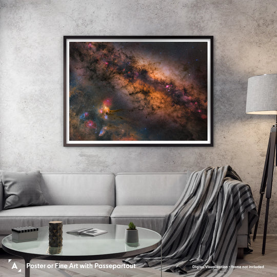 Stefan Lenz: Colorful Center of the Milky Way Poster